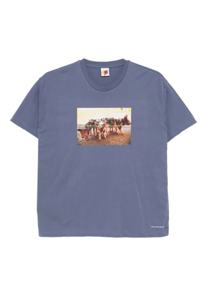 Sky High Farm cotton T-shirt - Blue
