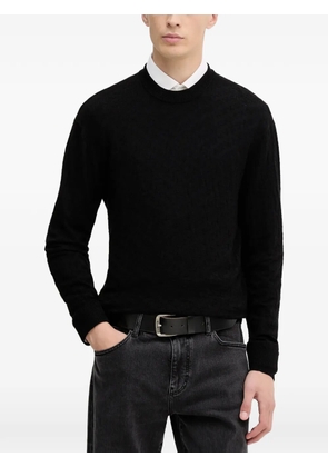 Armani Exchange crew-neck sweater - Black