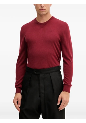 Armani Exchange logo-embroidered crew neck sweater