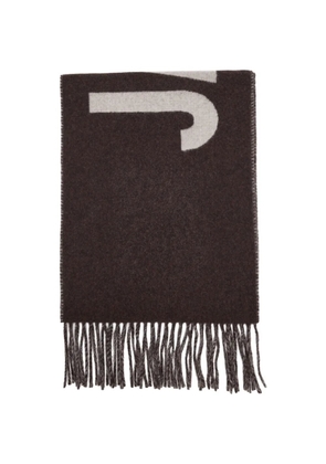 Jacquemus logo scarf - Brown
