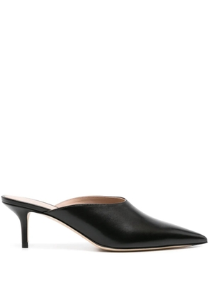 Scarosso Laura 60mm leather mules - Black