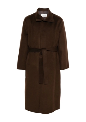 TONYWACK belted wool coat - Brown