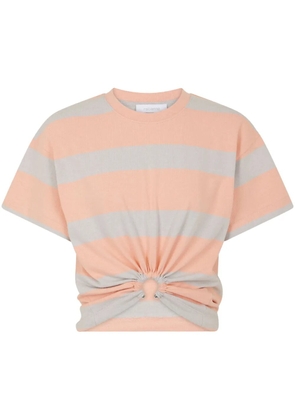Rabanne striped T-shirt - Orange