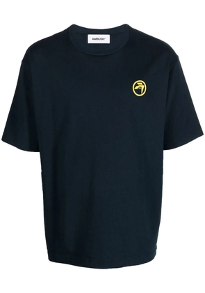 AMBUSH Records-print cotton T-shirt - Blue