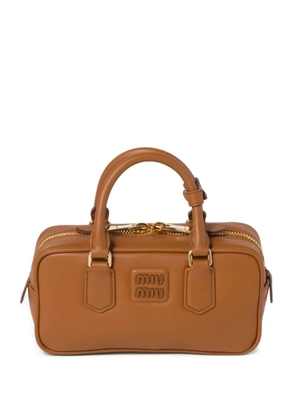 Miu Miu regular Arcadie leather tote bag - Brown