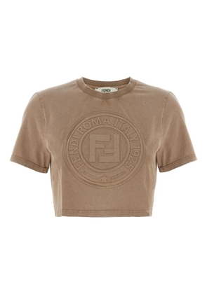 FENDI 3D Roma t-shirt - Brown