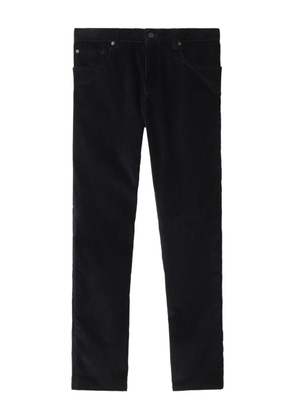Burberry equestrian-knight corduroy trousers - Blue
