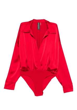 Norma Kamali satin bodysuit - Red
