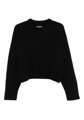 LouLou de Saison round-neck crop sweater - Black