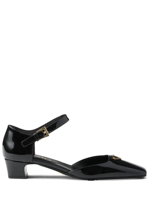 Prada 35mm patent-leather pumps - Black