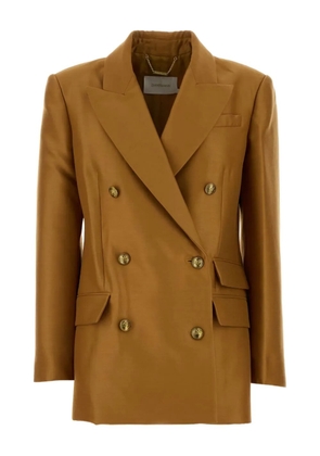 ZIMMERMANN Hypnotic double-breasted blazer - Brown