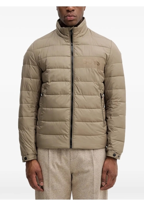 BOSS zip quilted jacket - Neutrals