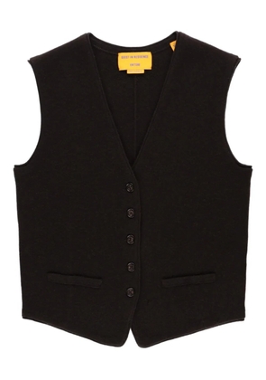Guest In Residence buttoned vest - Brown