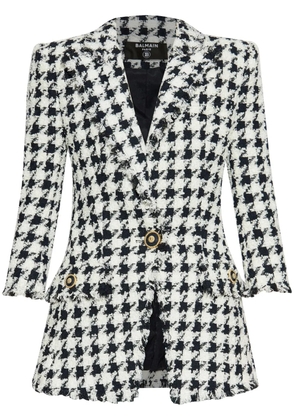 Balmain houndstooth blazer - White