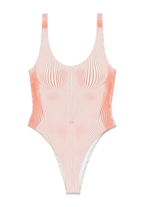 Jean Paul Gaultier Pinstripe Body Morphing swimsuit - Green