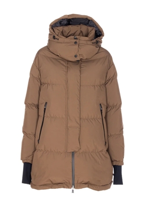 Herno padded removable-hood jacket - Brown
