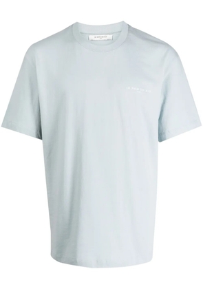 Ih Nom Uh Nit Pearl Roses logo-print T-shirt - Blue