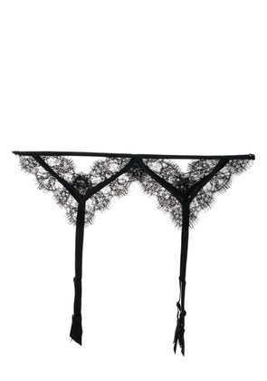 Kiki de Montparnasse lace insert garter belt - Black