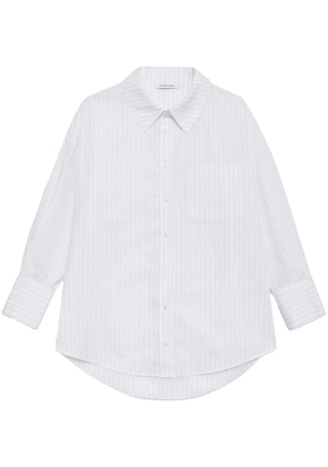 ANINE BING Mika striped shirt - White