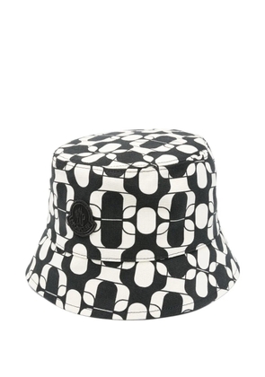 Moncler printed bucket hat - Black