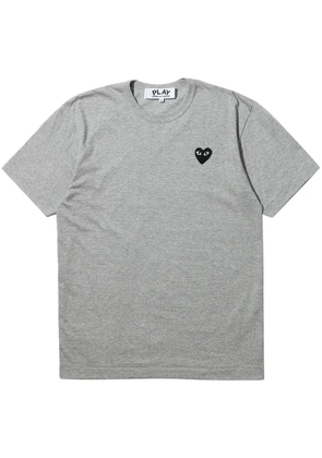 Comme Des Garçons Play heart-patch cotton T-Shirt - Grey