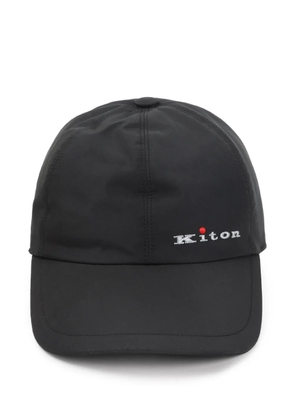 Kiton embroidered-logo baseball cap - Black