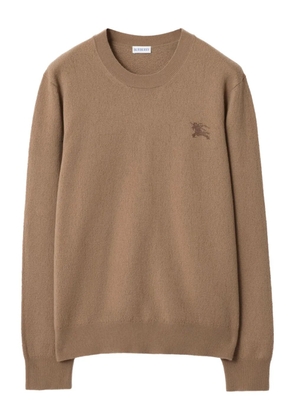 Burberry logo-embroidery sweater - Brown