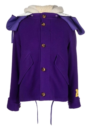 Off-White hooded reversible jacket - Purple