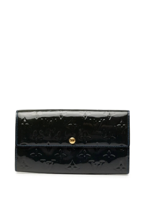 Louis Vuitton Pre-Owned 2013 Monogram Vernis Sarah Wallet long wallets - Blue