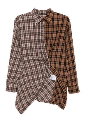 Andersson Bell patchwork shirt - Brown
