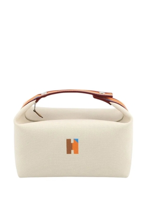 Hermès Pre-Owned 2021-2025 Large Toile Bride A Brac H Pavillon Case vanity bag - Red