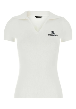 Balenciaga ribbed T-shirt - White