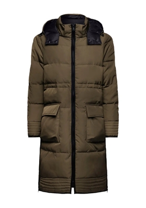 ELENA MIRO` hooded pocket coat - Green