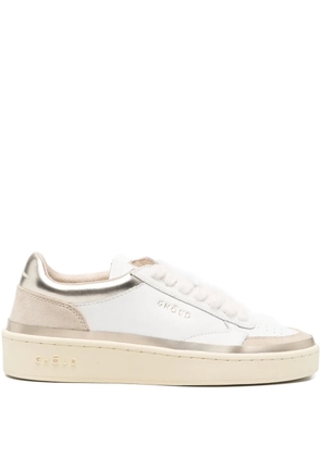 GHŌUD panelled low-top sneakers - White