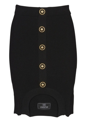 Balmain Optical Illusion skirt - Black