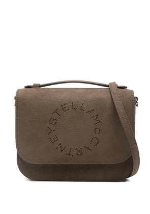 Stella McCartney logo-perforated cross body bag - Brown