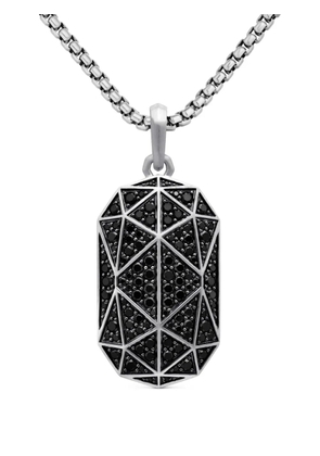 David Yurman sterling silver Torqued Faceted amulet (47.9mm)
