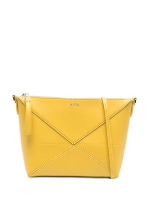 LOEWE Puzzle leather clutch bag - Yellow