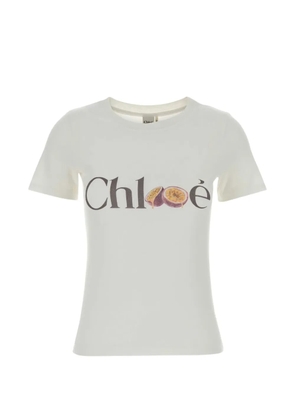 Chloé logo-detail T-shirt - White
