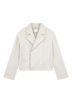 LouLou de Saison Kaipan wide-lapels leather jacket - Neutrals