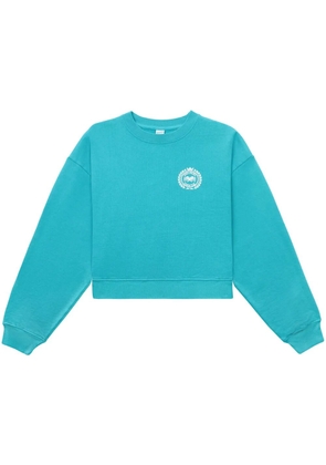 Sporty & Rich NY Country Club cropped sweatshirt - Blue