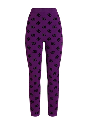 Dolce & Gabbana DNA logo-motif leggings - Purple