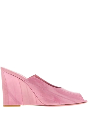 FENDI 90mm leather open-toe sandals - Pink