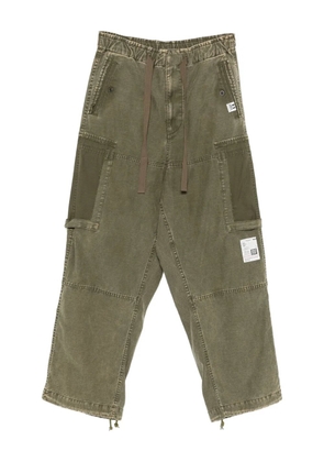 Maison MIHARA YASUHIRO cargo pocket drawstring trousers - Green