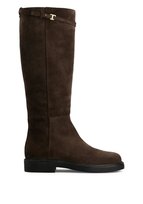 Tod's suede knee-high boots - Brown