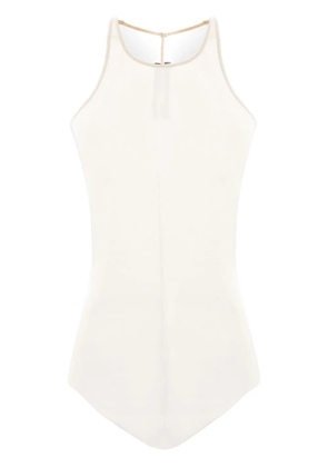 Rick Owens fine-ribbed tank top - Neutrals