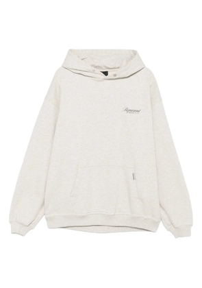 Represent logo-print hoodie - Neutrals