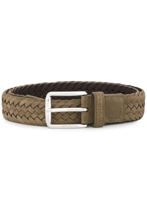 Tod's woven buckle belt - Green