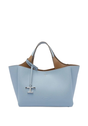 Tod's T-logo leather tote bag - Blue