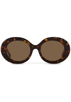 Dolce & Gabbana Eyewear tortoiseshell-effect round-frame sunglasses - Brown